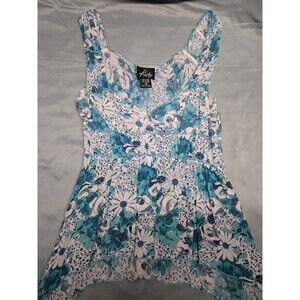 Y2k 100% Rayon Floral Tank top